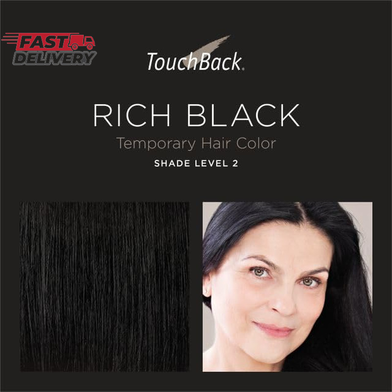 Touchback Pro Gray Root Touch up Marker Applicator - Real Hair Color - Rich Blac