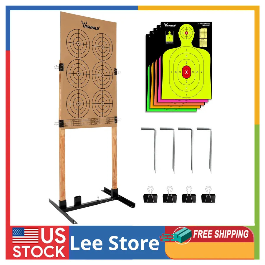 Highwild Adjustable Target Stand Base for 1x2 Wood Shooting Range Silhouette