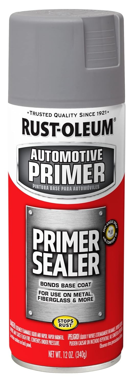 Rust Oleum Automotive Primer Sealer Spray Gray 12 oz Can Primer Sealer