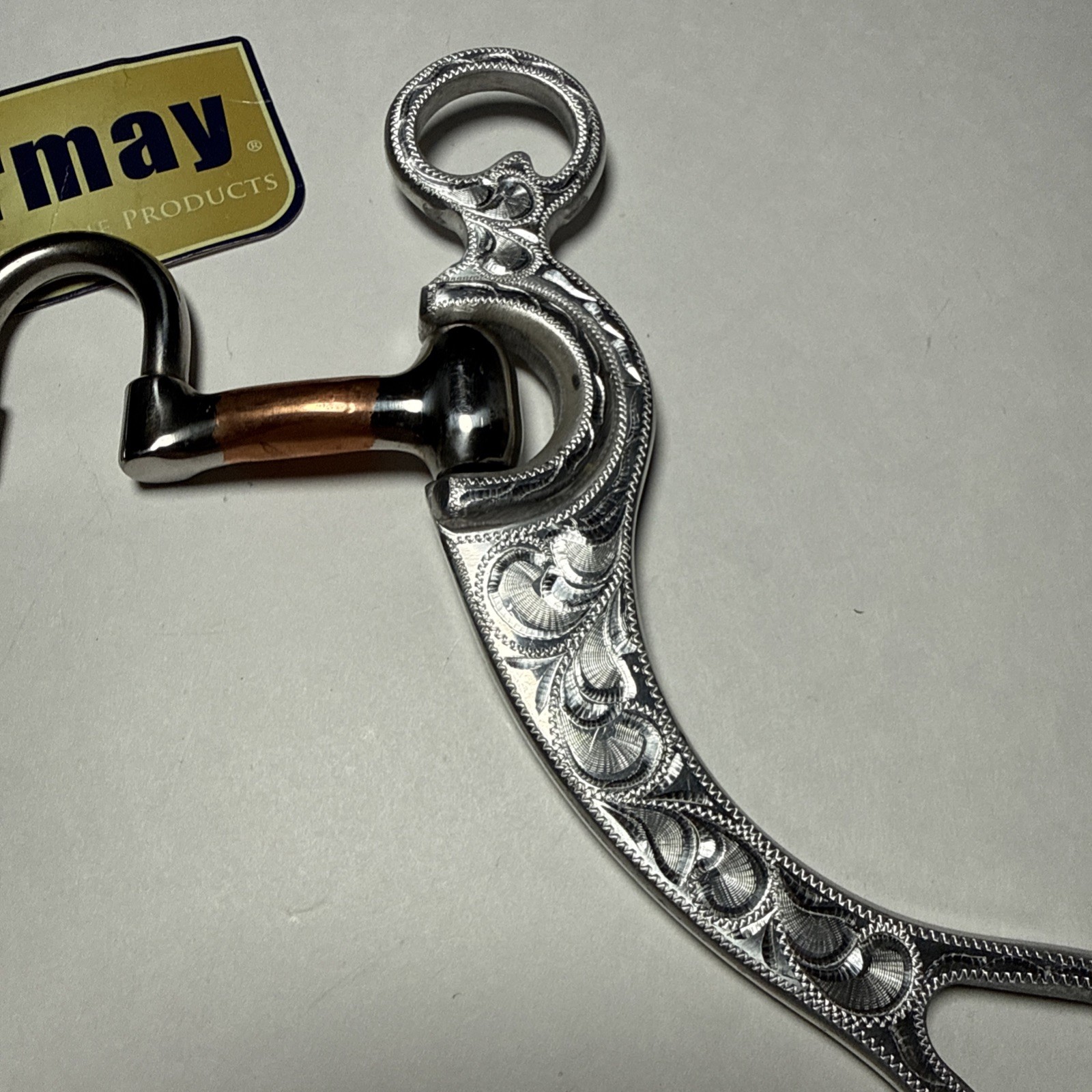 Formay Equine 5” MO Correction Bit - Copper Roller, 8-1/2” Cheeks New W/ Tag