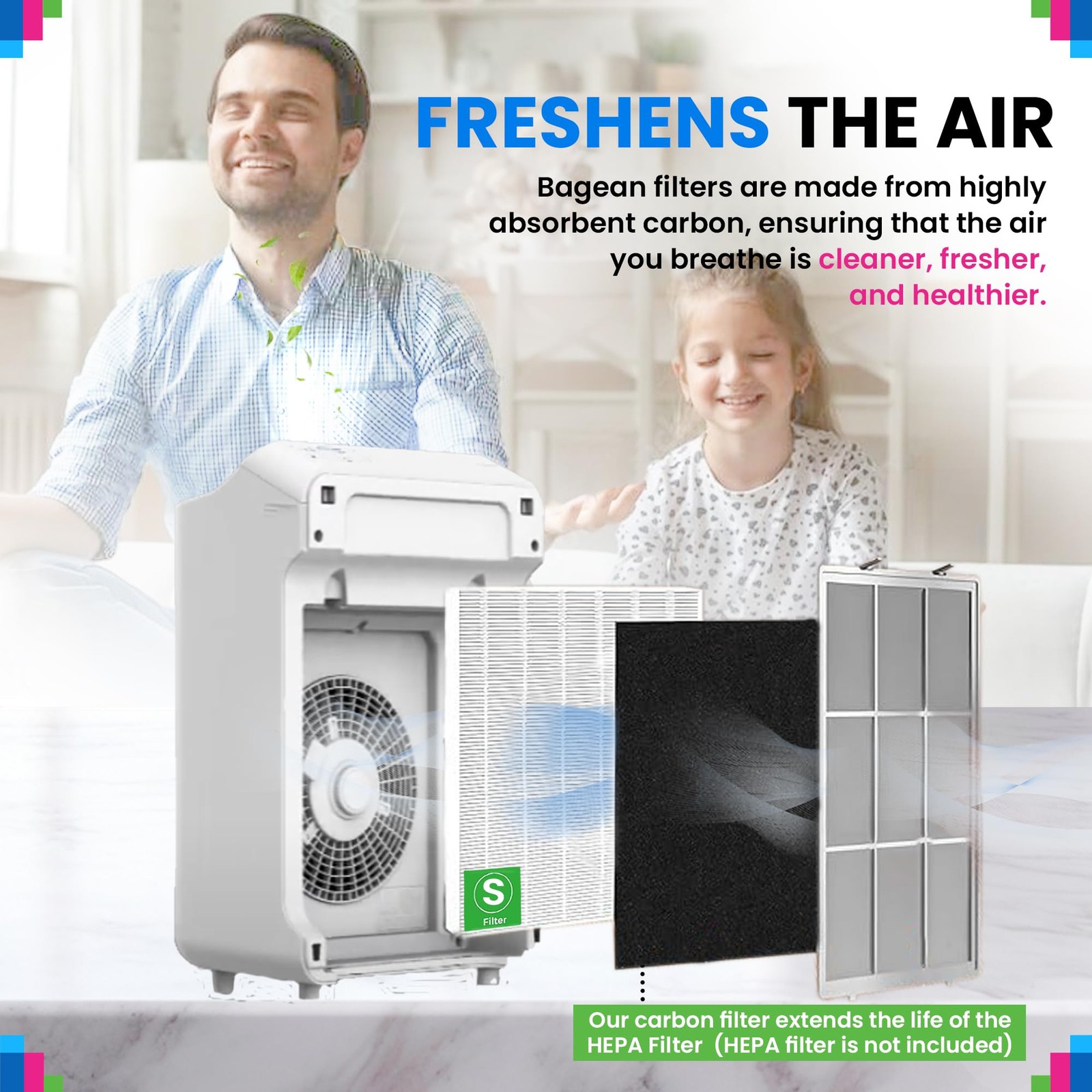 C545 Carbon Prefilter S - Compatible with Winix Air Purifier Filter Replaceme...