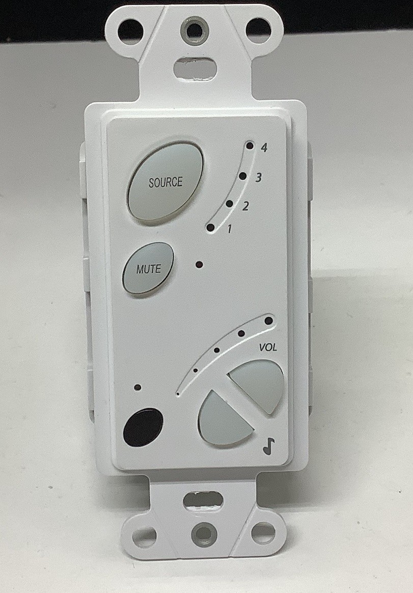 On-Q AU7394 WH LyriQ Standard Amplified Keypad V2 White Home Audio Lot A