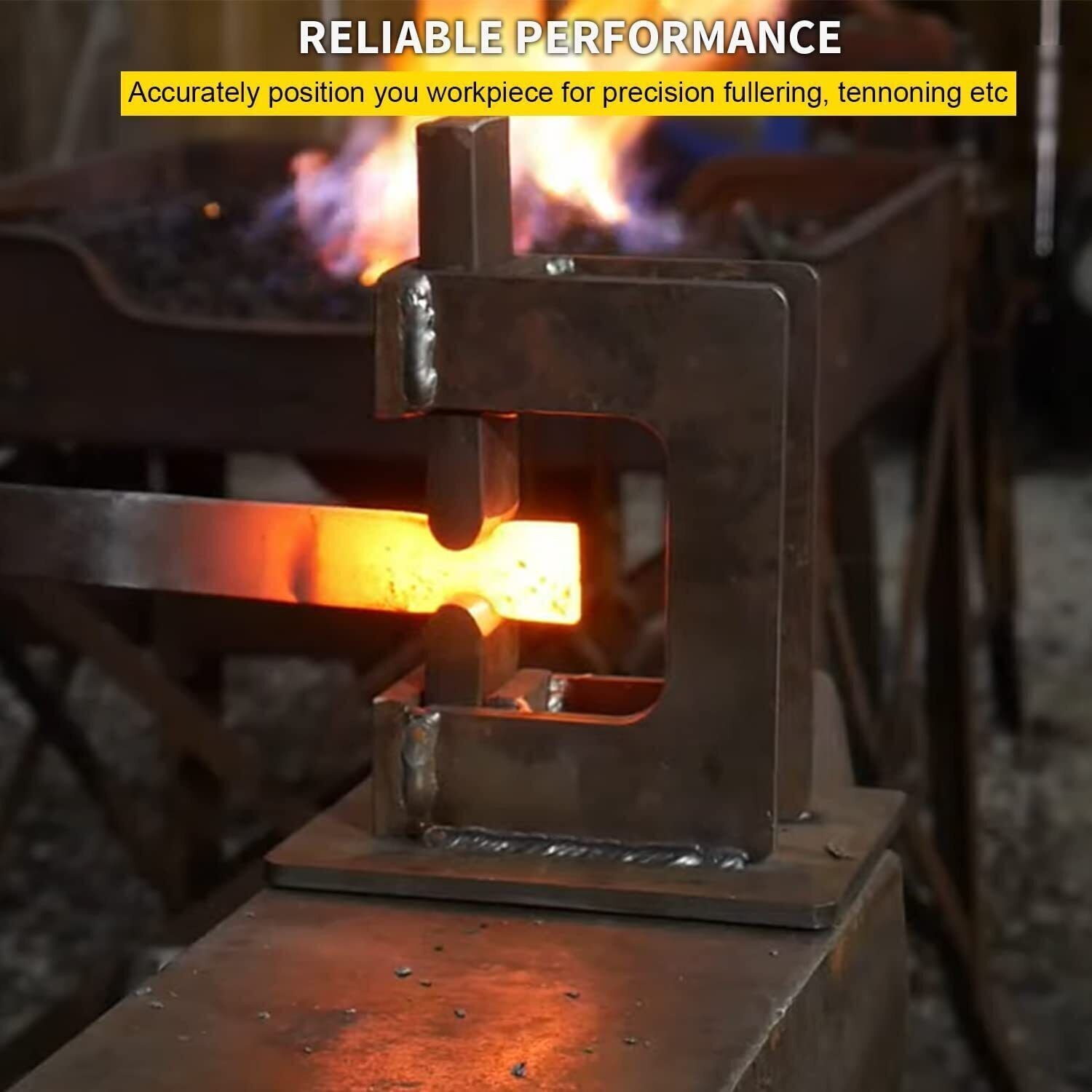 G2 Slash Fullering Tool Blacksmith Guillotine w/Flat Dies Round/Square Shoulders