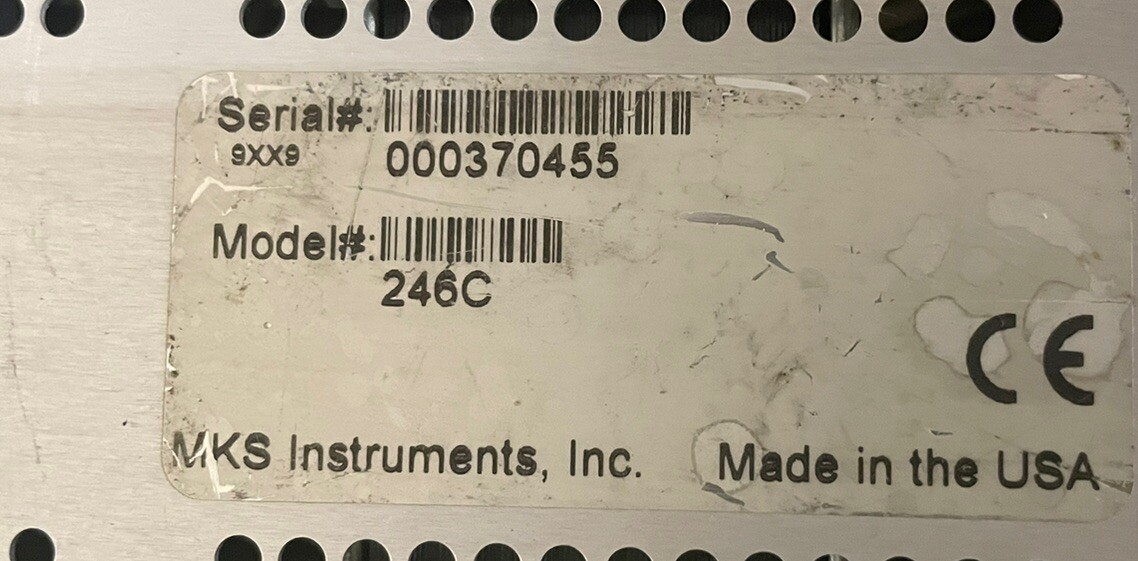 MKS Model 246C Single Channel Controller, Mass-Flo Controller Model 1479A13CS1AM