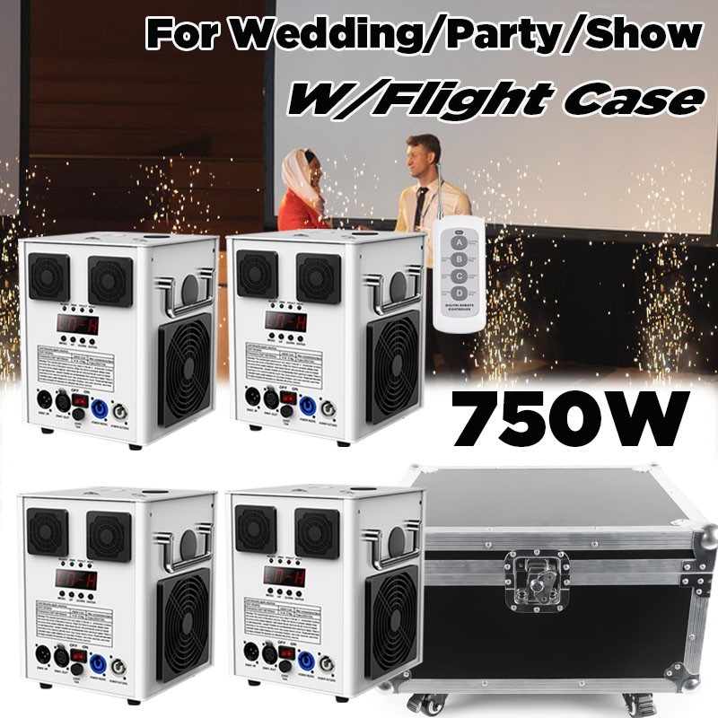 750W Cold Spark Machine Stage Effect DMX Firework Machine DJ Event Club Wedding