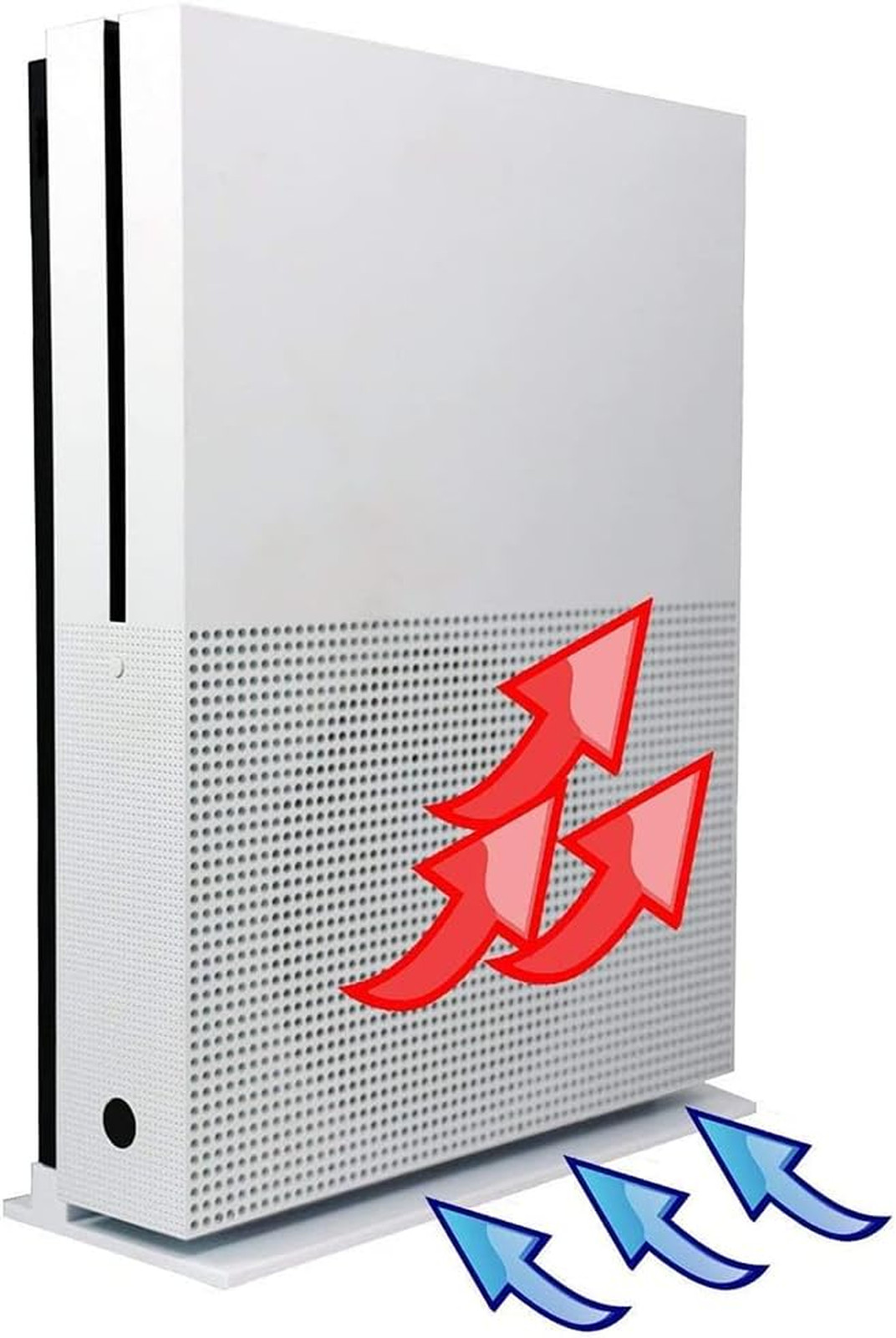 Vertical Stand for Xbox One S Console White Cooling Anti Slip Space Saving