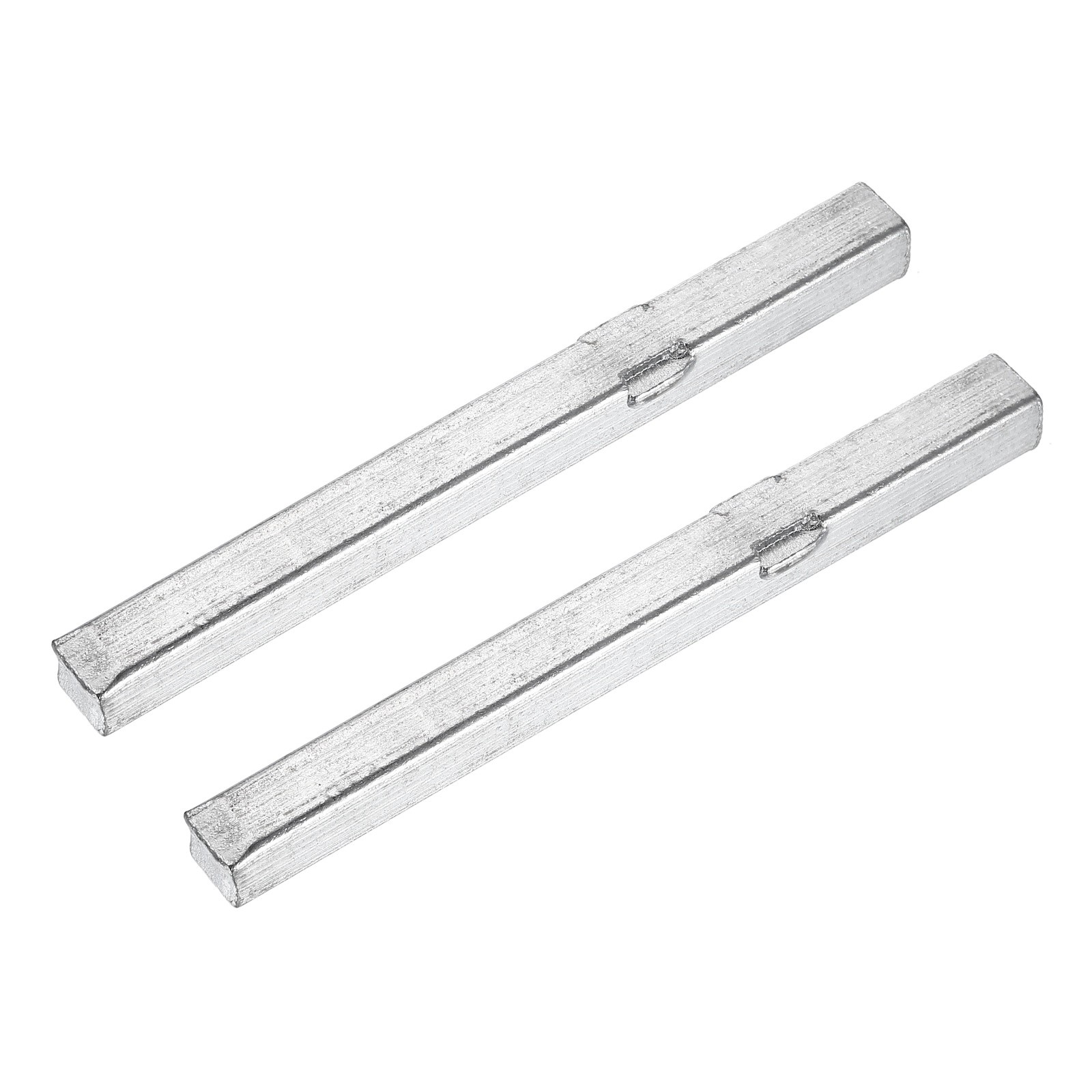 2Pcs Door Knob Spindle, 90mm Spare Door Handle Spindle Bar Replacement, Silver