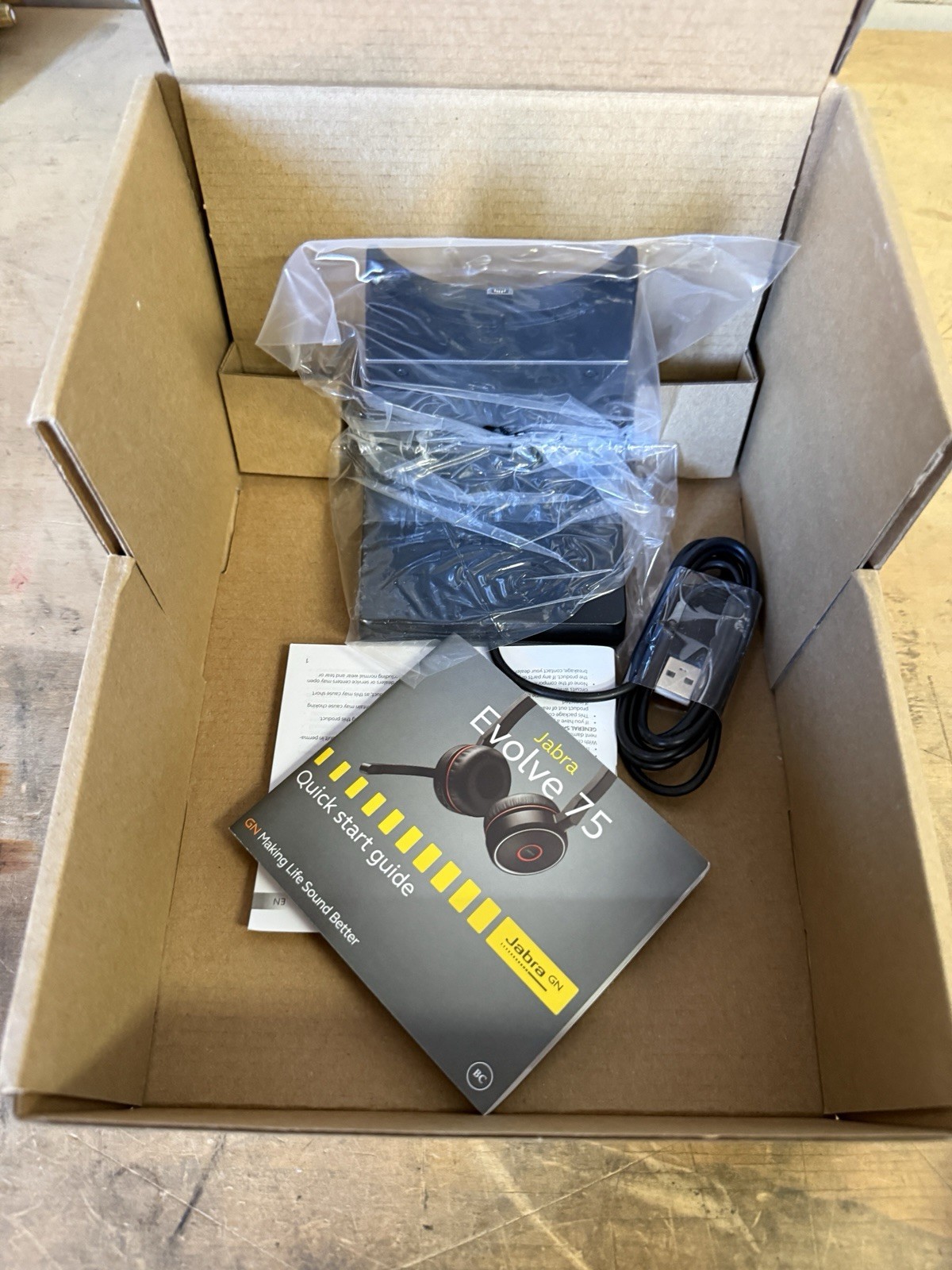 Jabra Evolve 75 UC Wireless Headset with Charging Stand
