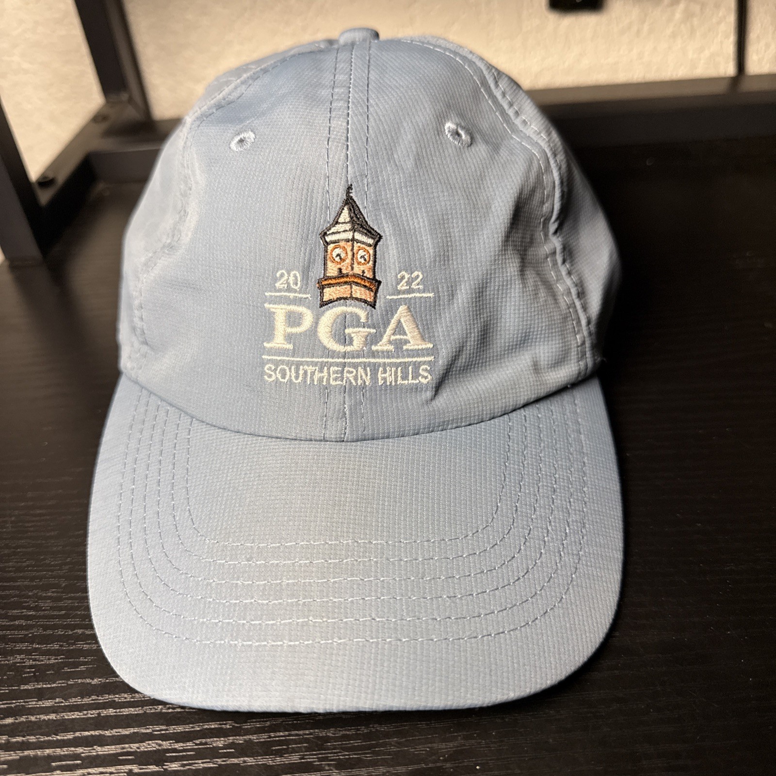 Pga Tour 2022 Southern Hills Tulsa New Blue Ball Cap Adjustable Hat