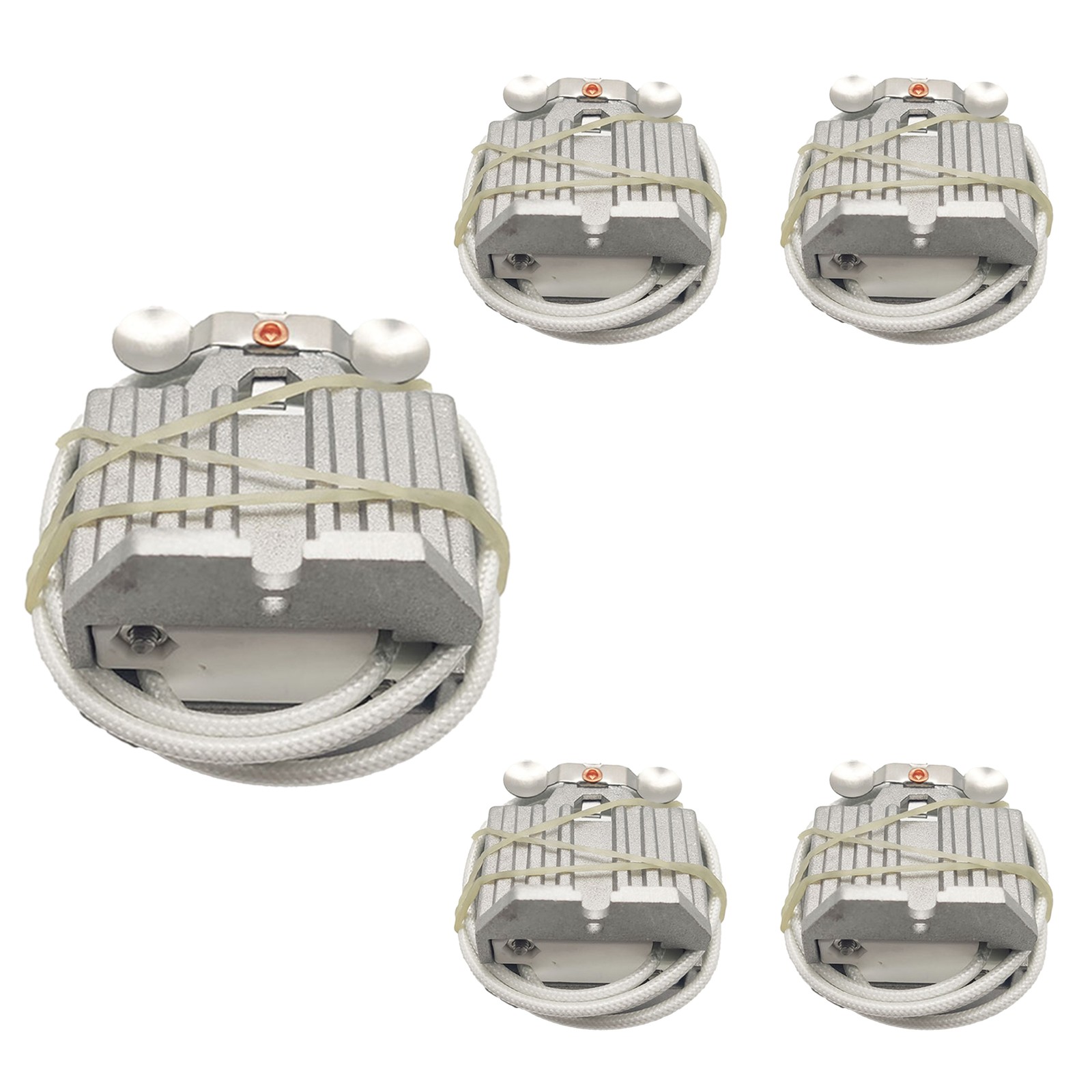 GX9.5 GY9.5 Lamp Holder M-123, 1200W, Heat Resistant, Aluminum Base, 5 Pack