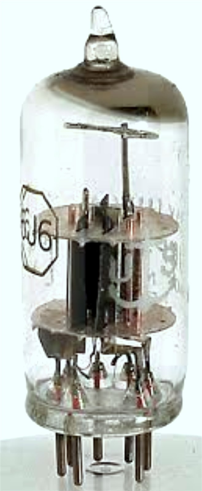 6J6 TUBE SILVERTONE TESTED & BOXED VINTAGE COMMERCIAL SURPLUS