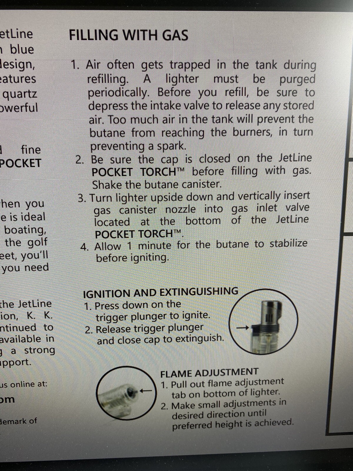 Jetline Pocket Torch Mega Jet Single Flame - Orange - New