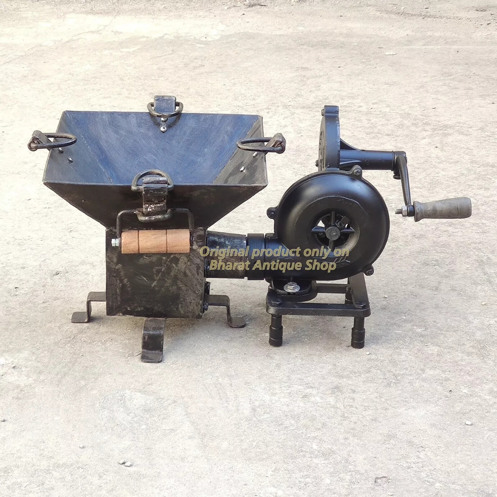 Squire Forge Furnace With Hand Blower Pedal Type Handle Working Functional Tool