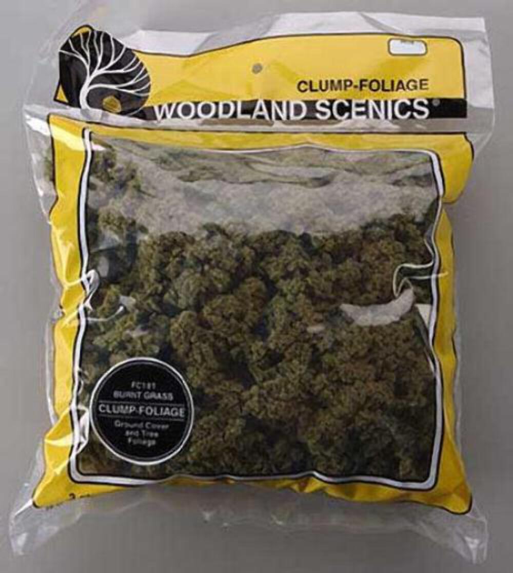 Woodland Scenics FC181 N/HO Clump Foliage Burnt Grass Train Scenery Light Weight