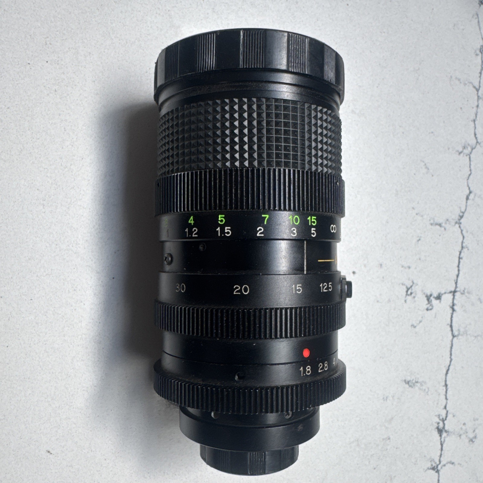 National™ CCTV Zoom Lens, 12.5-75mm F1.8-22, Made in Japan w/Rear Cap