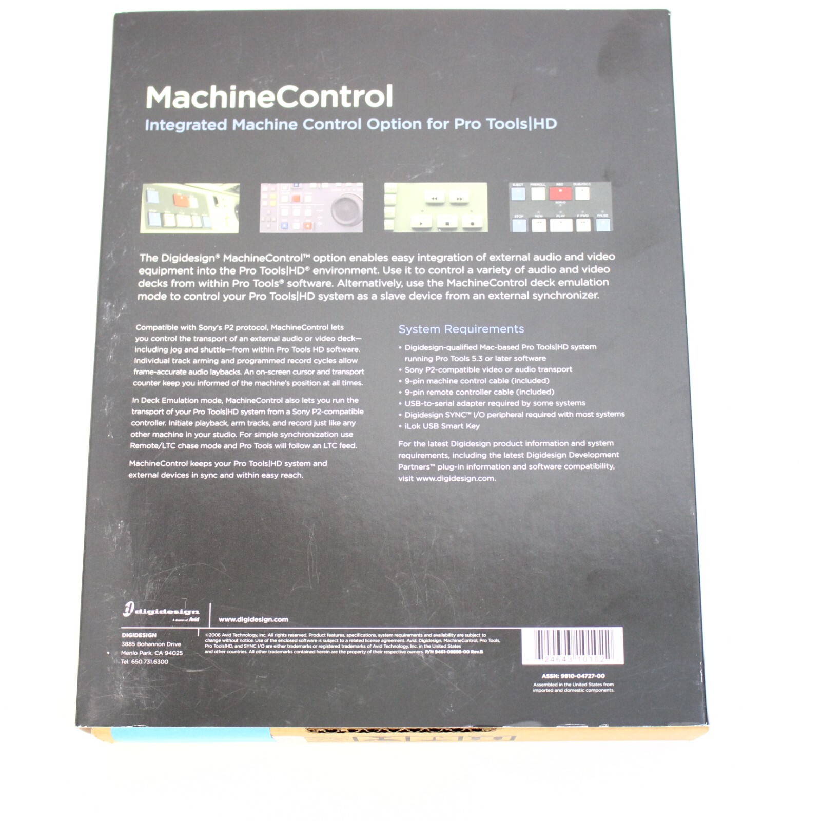 Digidesign Machine Control 9910-24727-00 Rev c Mac ProTools RARE OLD VERSION