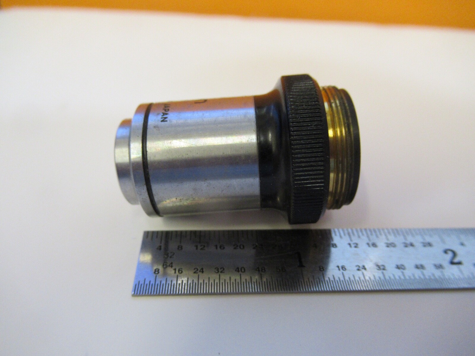 NIKON JAPAN OBJECTIVE PLAN 100X OPTICS MICROSCOPE PART AS PICTURED &FT-1-A-28