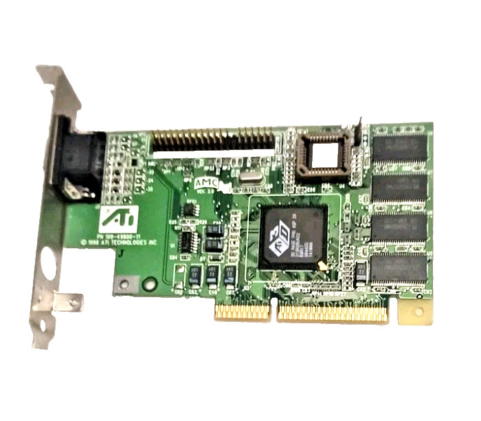 VINTAGE 1998 ATI 3D RAGE PRO TURBO AGP VIDEO CARD Cleaned and Repacked