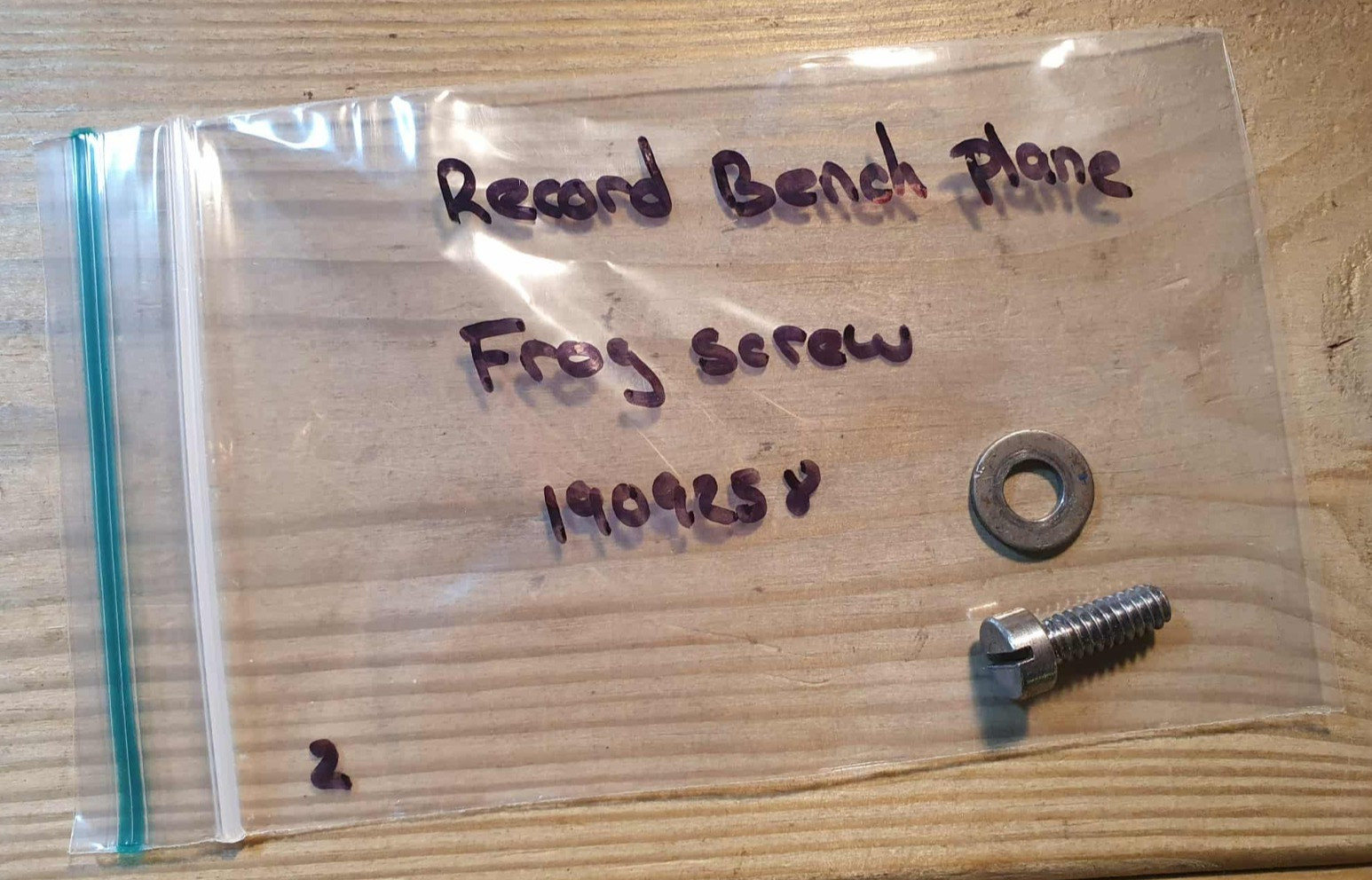 Vintage Record Bench Plane Frog Screw Old Woodworking Hand Tools Carpentry Part