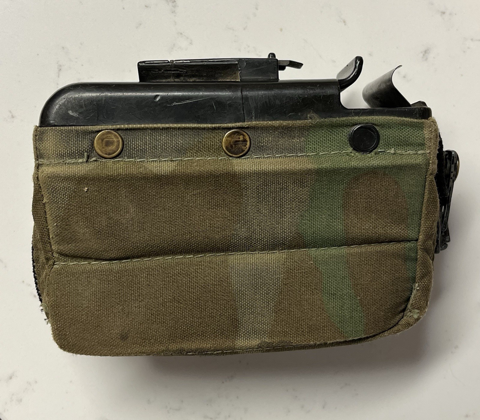 Army Woodland Camo SAW Gunner Pouch Nutsack Soft Pack