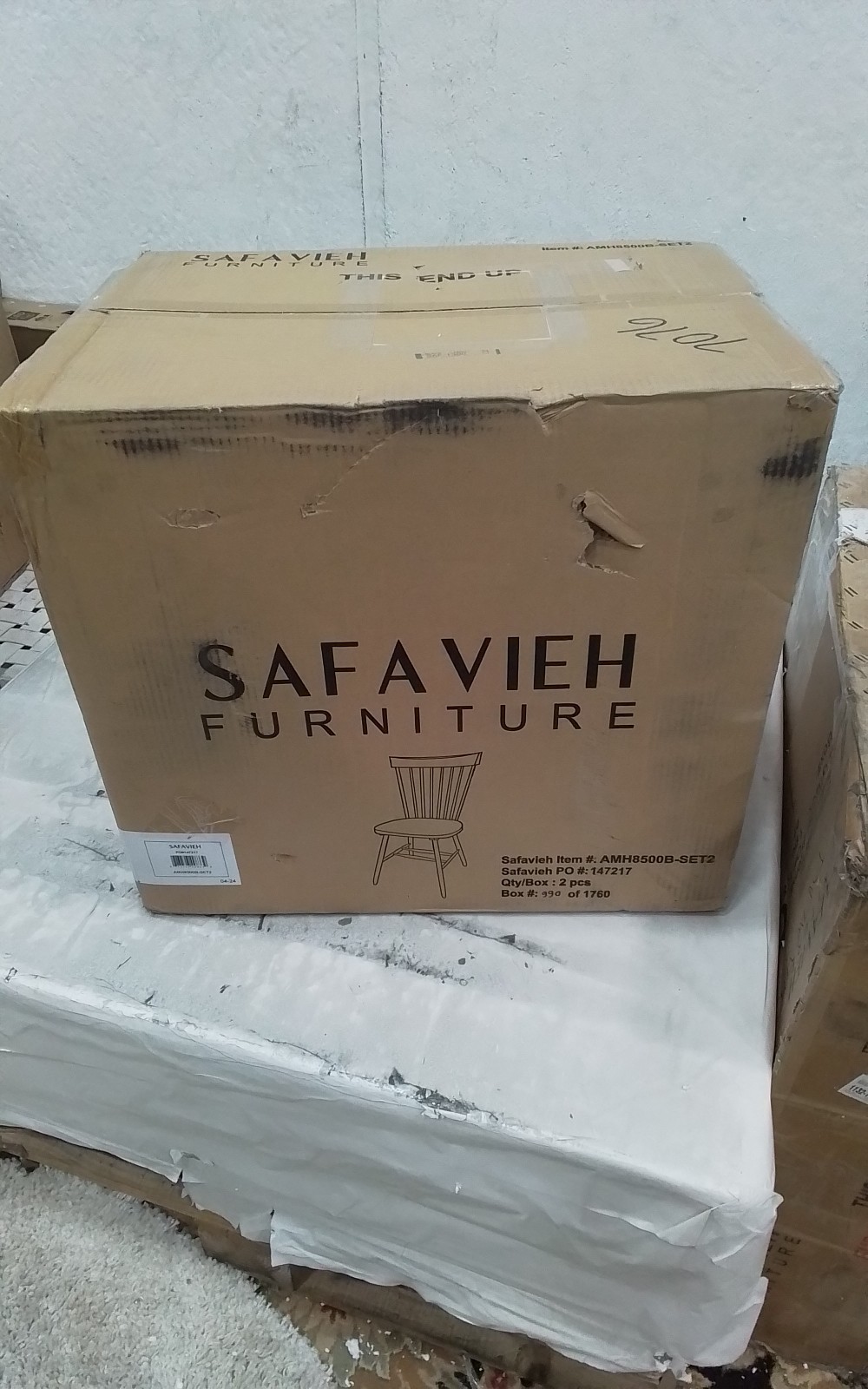 Safavieh PARKER SPINDEL SIDE CHAIR, Reduced Price 2172768313 AMH8500B-SET2