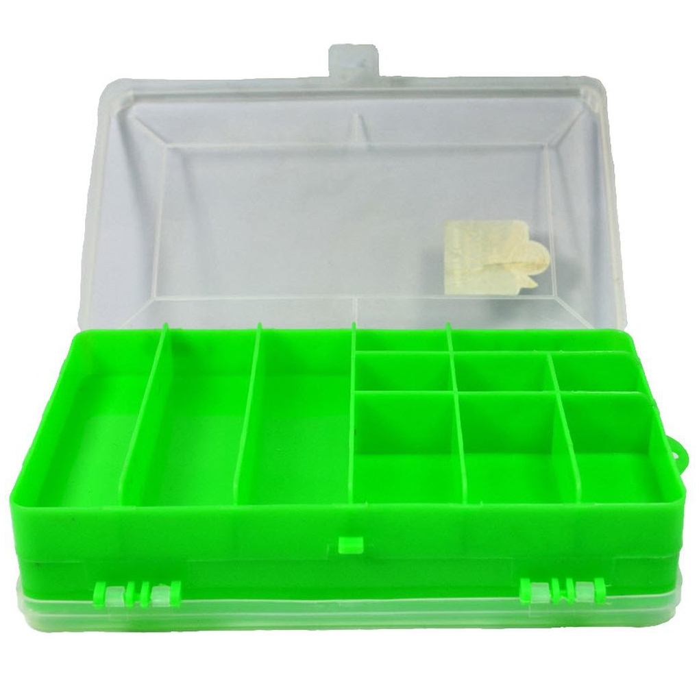 HAWK ( MJ4600 ) 12 Compartment Storage Bead Box double sided home craft school