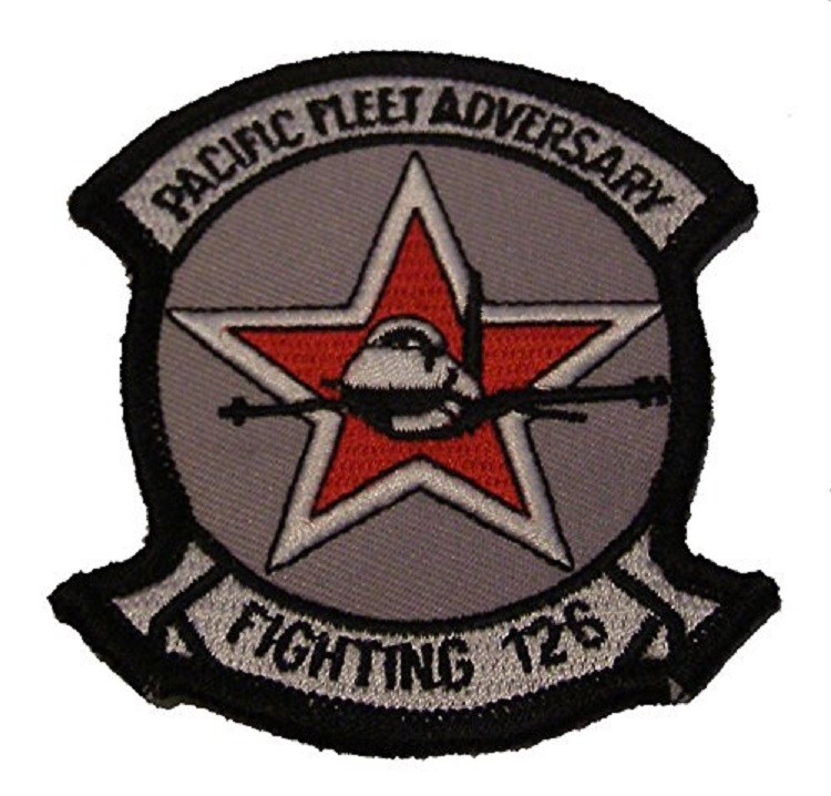 USN NAVY VF-126 PACIFIC FLEET ADVERSARY SQUADRON PATCH OPFOR FIXED WING AIRCRAFT