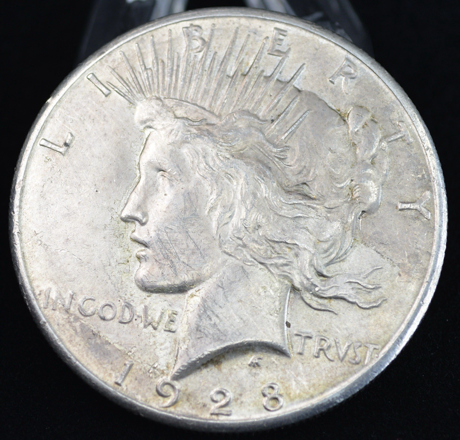 1928 Peace Silver Dollar $1- AU Details Key Date Of Series! 360k Mintage