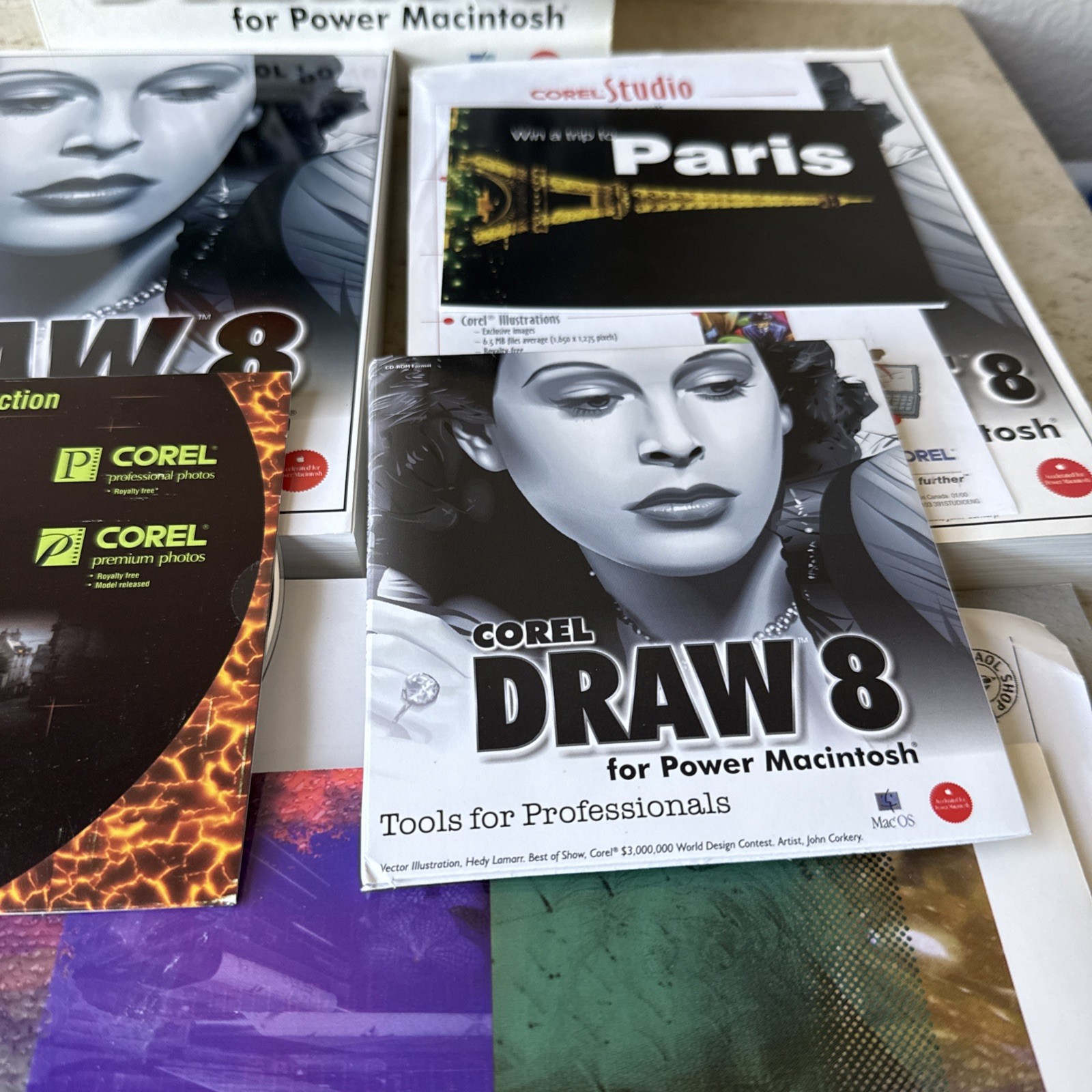 Corel Draw 8 Power Macintosh Software Complete CDs & User Manuals