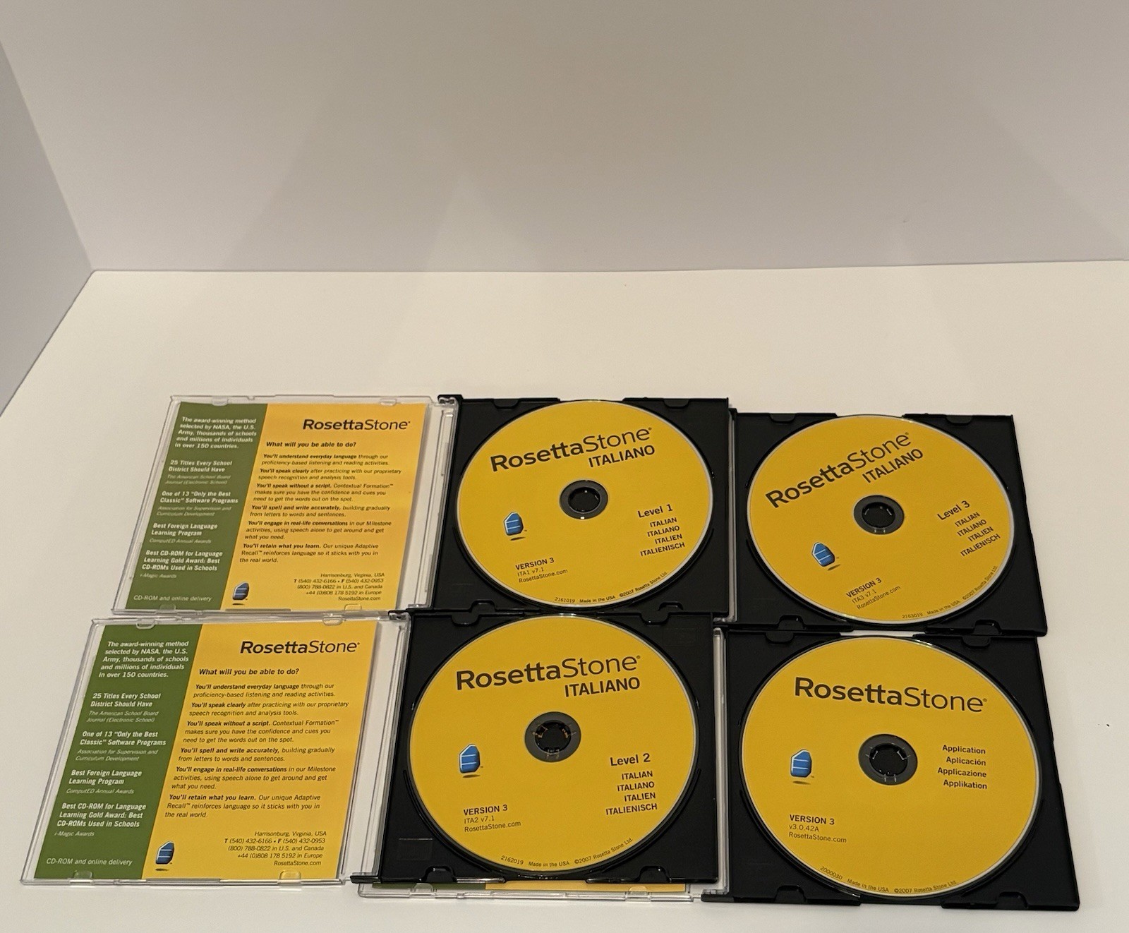 Rosetta Stone, Italian, Level 1-3, Version 3, WIN/MAC CD-ROM, Personal Edition