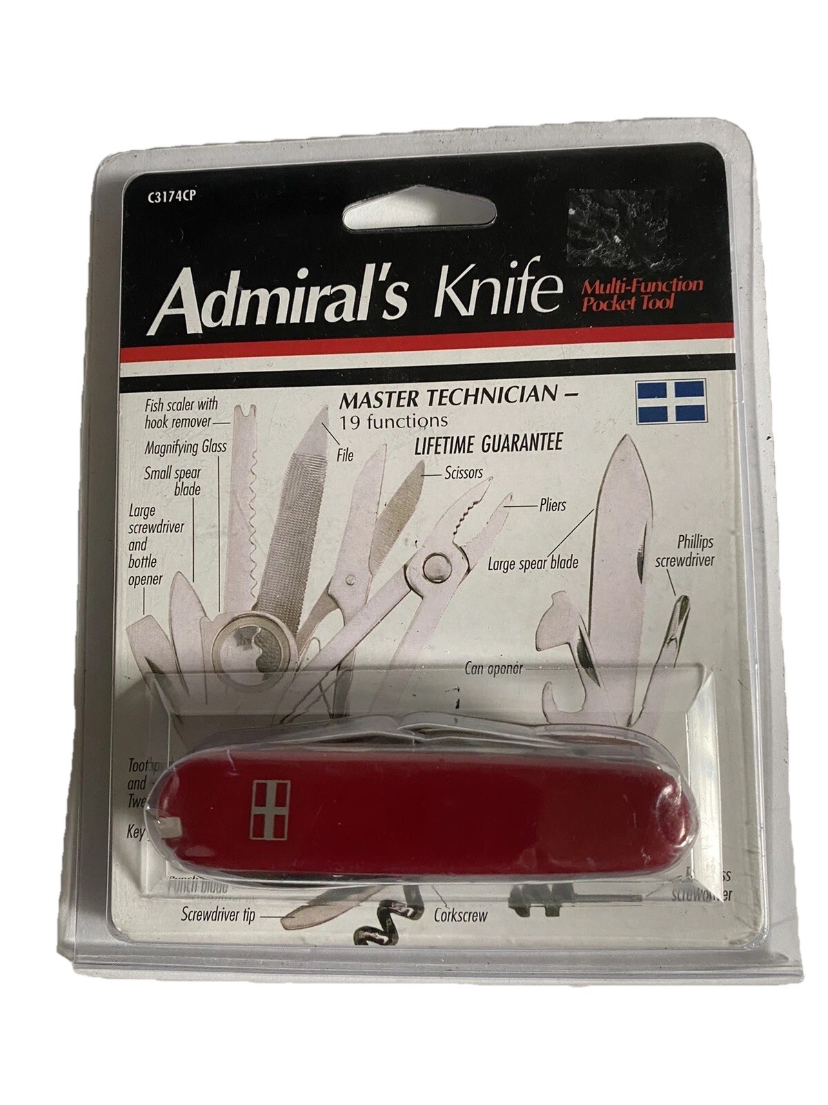 Admirals knife 19 functions pocket tool  make from Coast cutlery CO (440 S.S)
