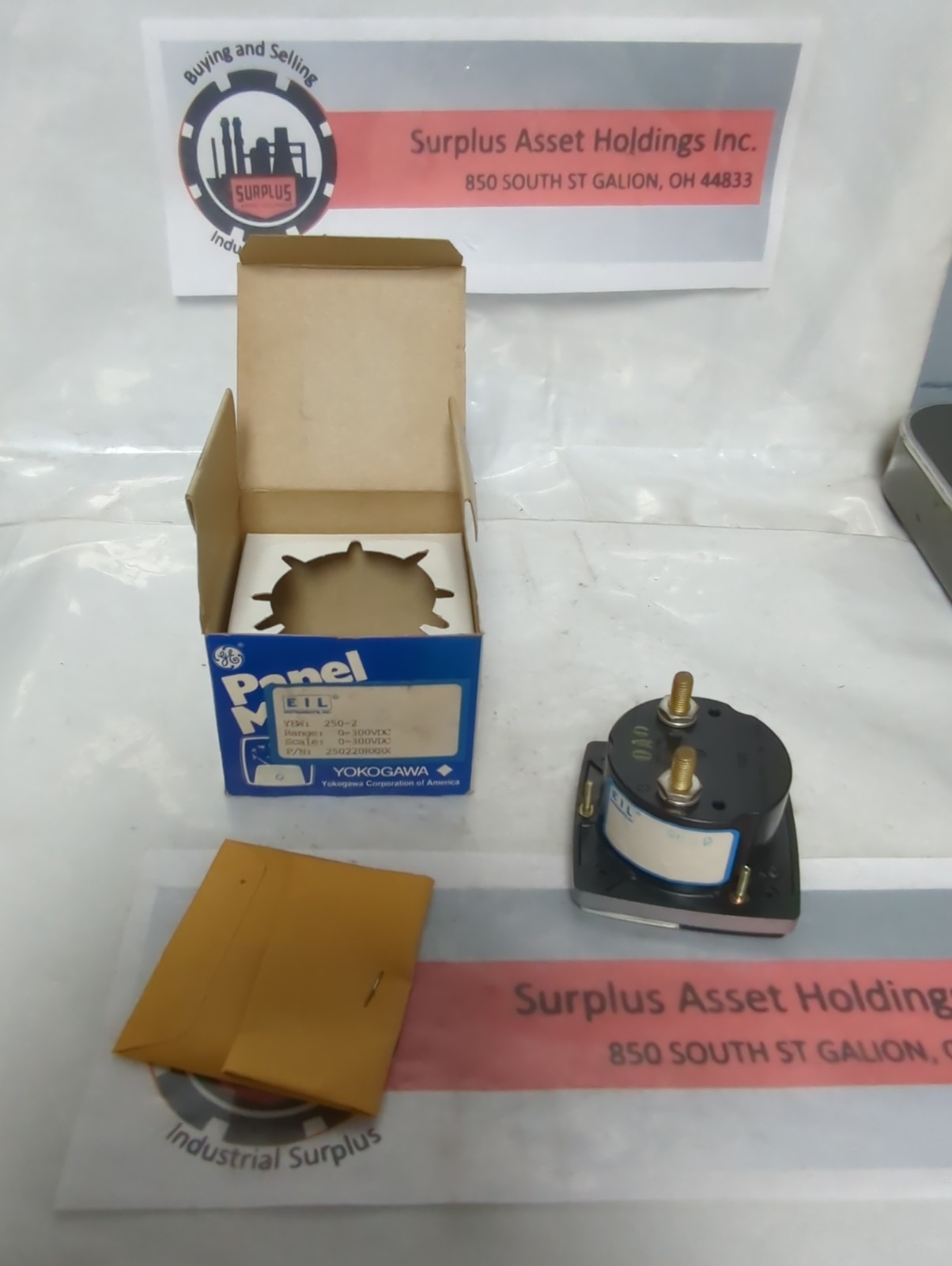GE,250220RXRX,PANEL METER 0-300VDC NOS