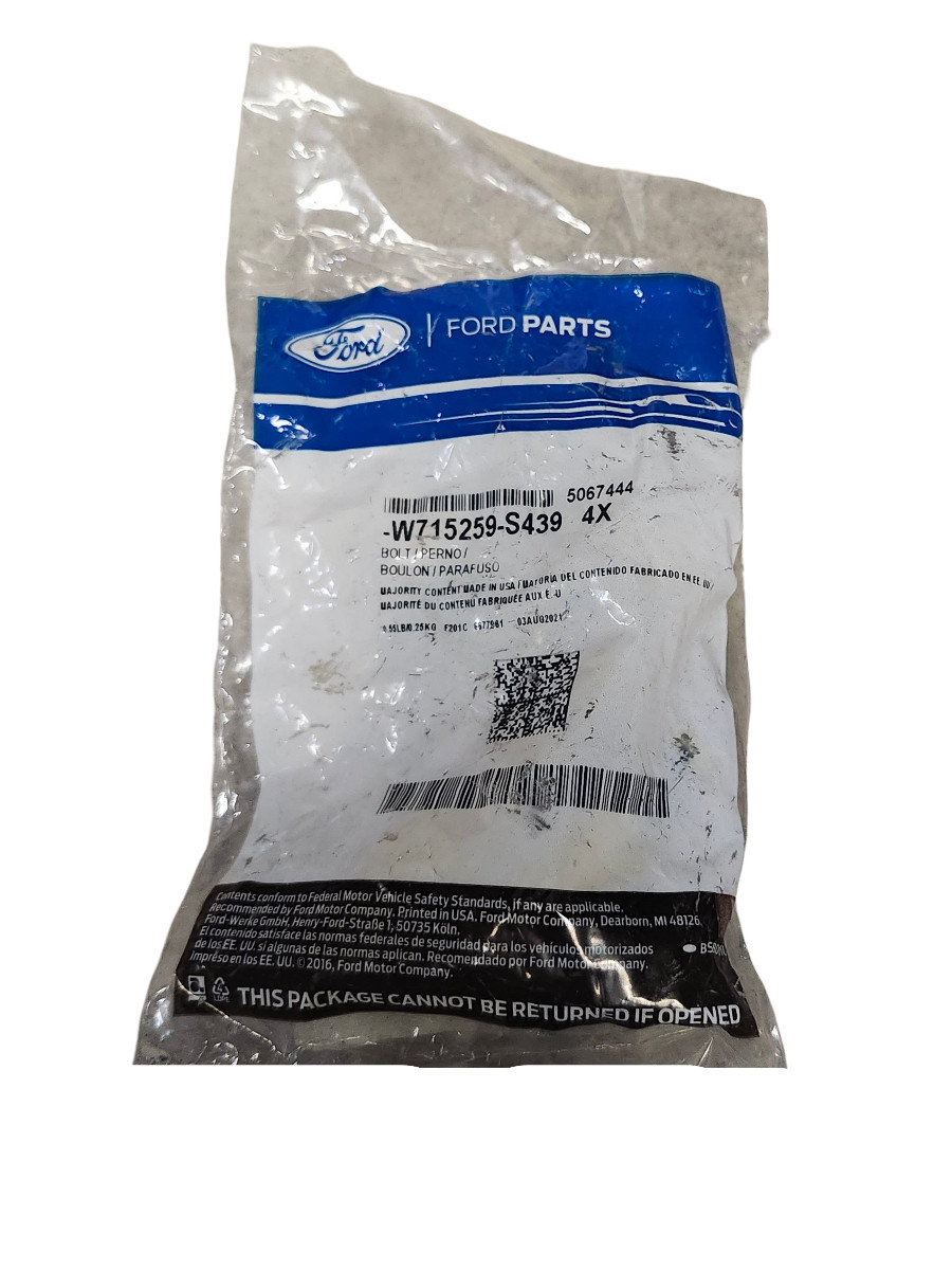 Upper Control Arm Mount Bolt - Ford (-W715259-S439) Open Only 3