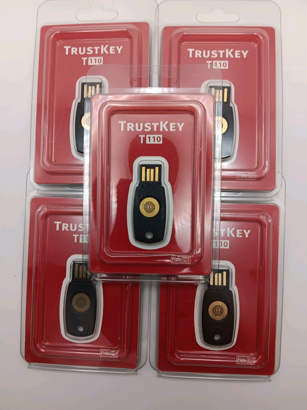 5 FIDO Security Key TrustKey T110 FIDO2 U2F Two Factor Authentication USB Key