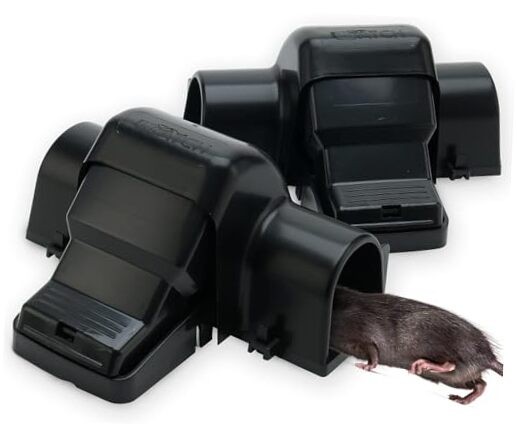 Rat Traps Indoor and Outdoor - 2 Pack Dual-Entry Large Rat Trap Pack of 2