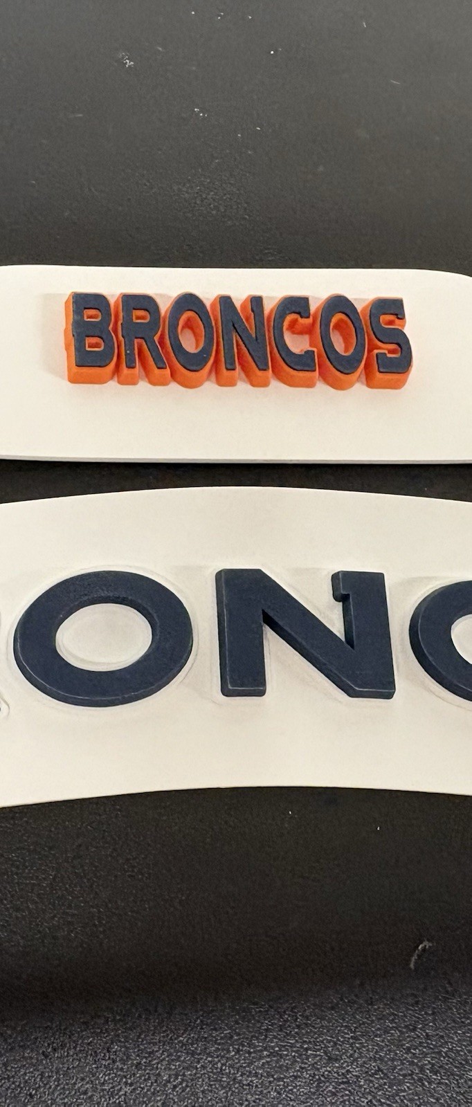 3D Bumpers - Broncos Flex Set for a Full Size Helmet