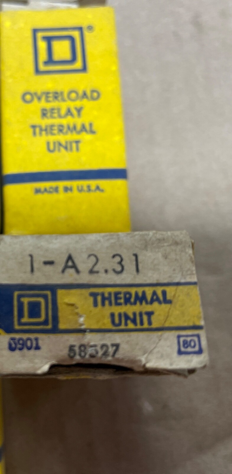 Square D A2.31 Overload Relay Thermal Unit