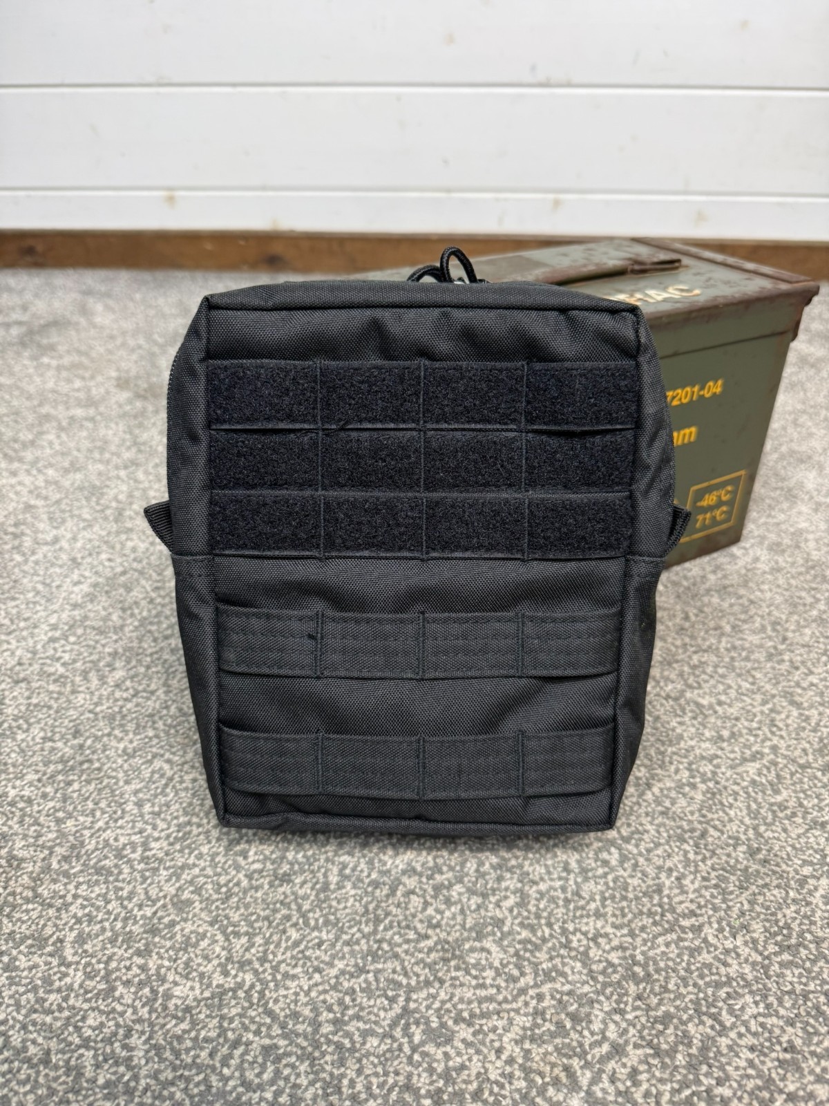 Mil-Tec Black MOLLE Belt Pouch Security Vest Equipment Pouch