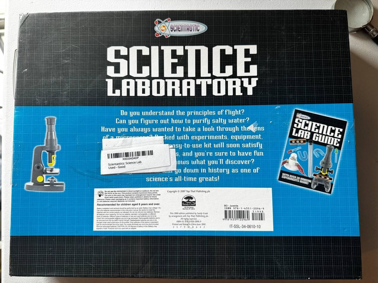 Scientastic Science Laboratory Microscope Kit Kids Educational STEM Science Set