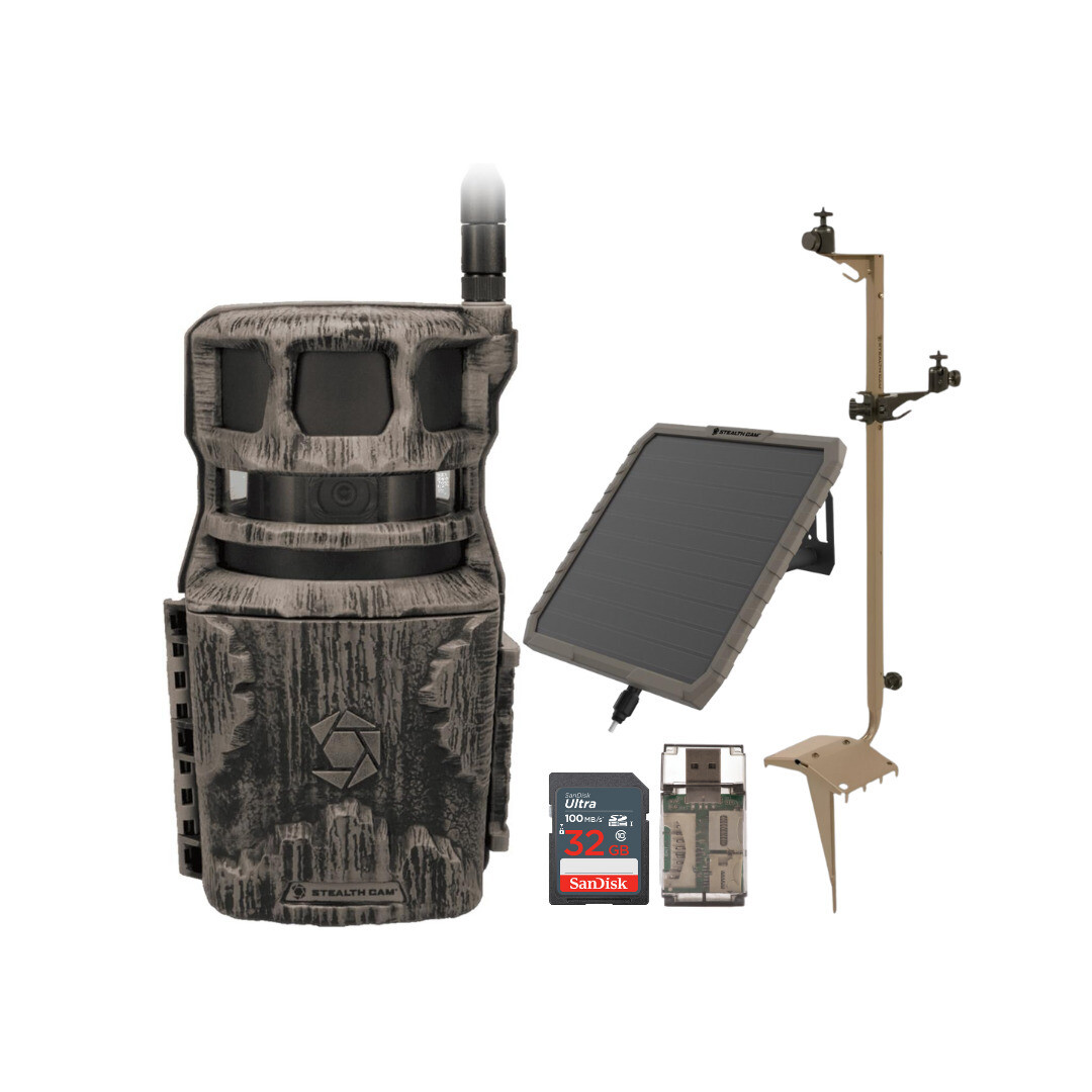 Stealth Cam Revolver 40MP Pro 360 Degree Cellular Trail Camera Bundle