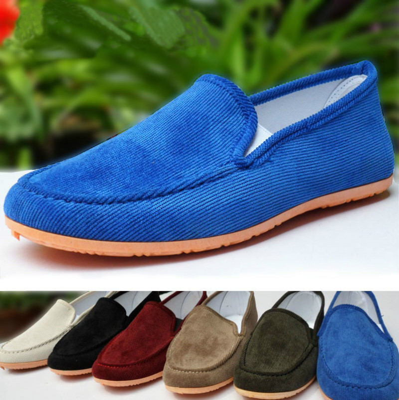 Men's Fashion Kung Fu Tai Chi Cloth Shoes Casual Driving Slippers 10 Color