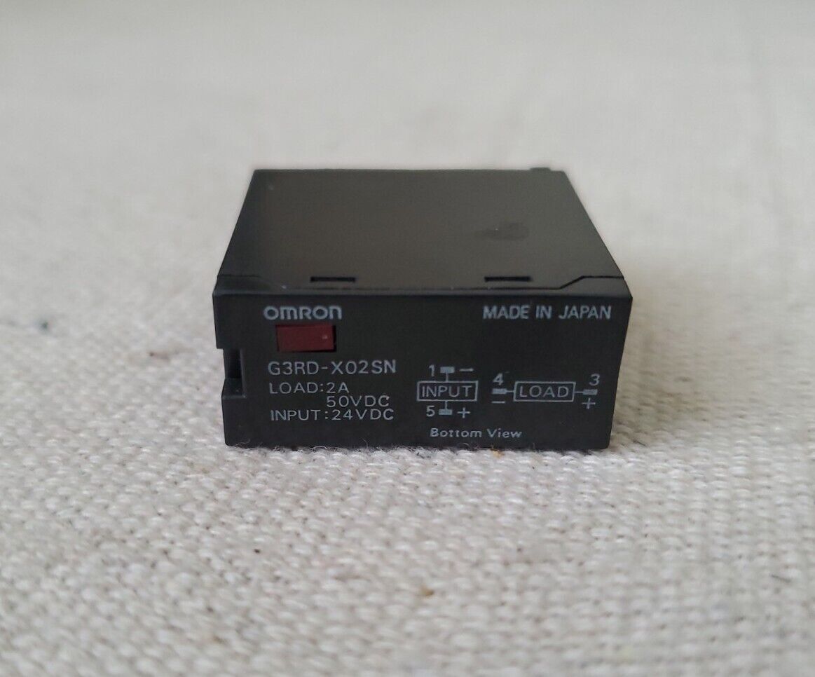 OMRON G3RD-X02SN SOLID STATE RELAY 2AMP 50VDC 24VDC 4 BLADE