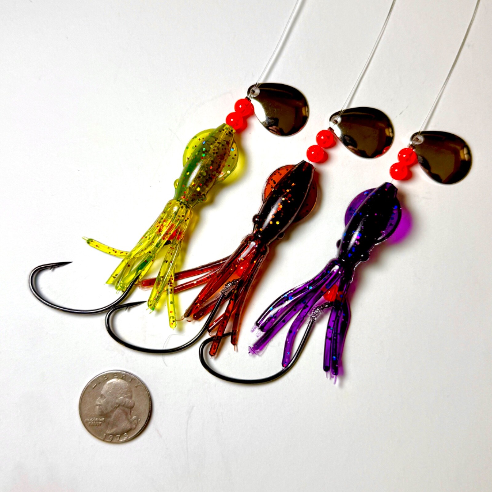 BEST FLUKE FLOUNDER B2 SQUID FISHING RIGS LURES GAMAKATSU SEA BASS COD SALMON