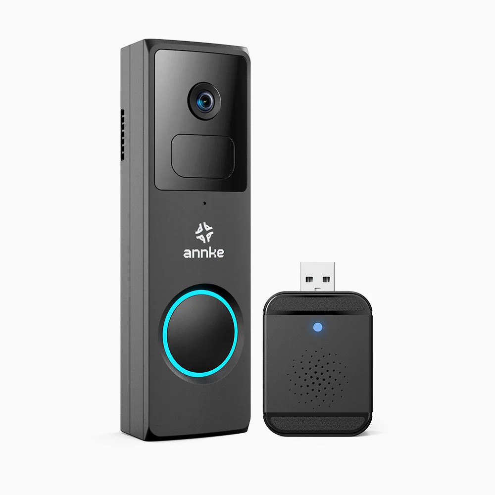 ANNKE 2MP Wireless Video Doorbell Battery Powered Two-Way Audio, Alexa Supported