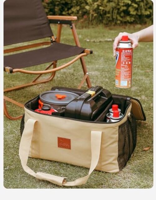 Camping Cookware Storage Bag, Camping Cooking Utensils Organizer, Camping