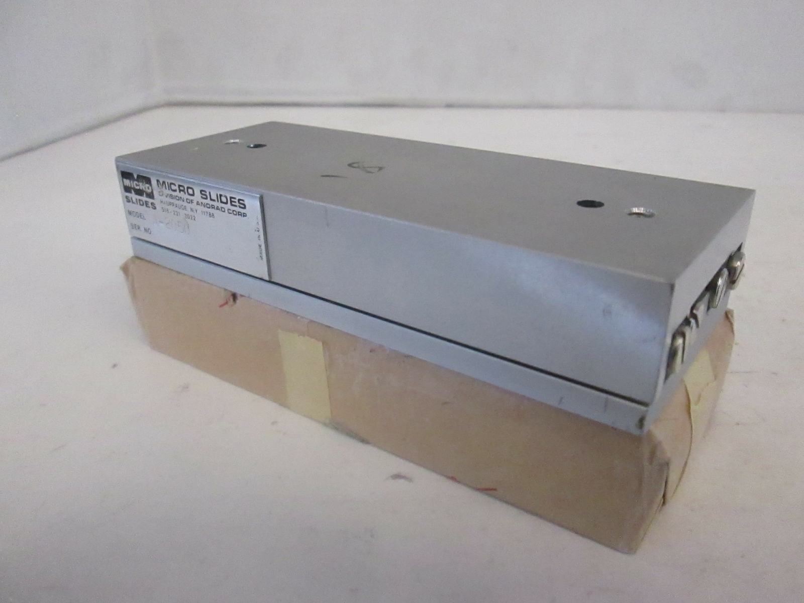 Micro Slides, Ball Bearing Slide Stage, A-2050, New No Box
