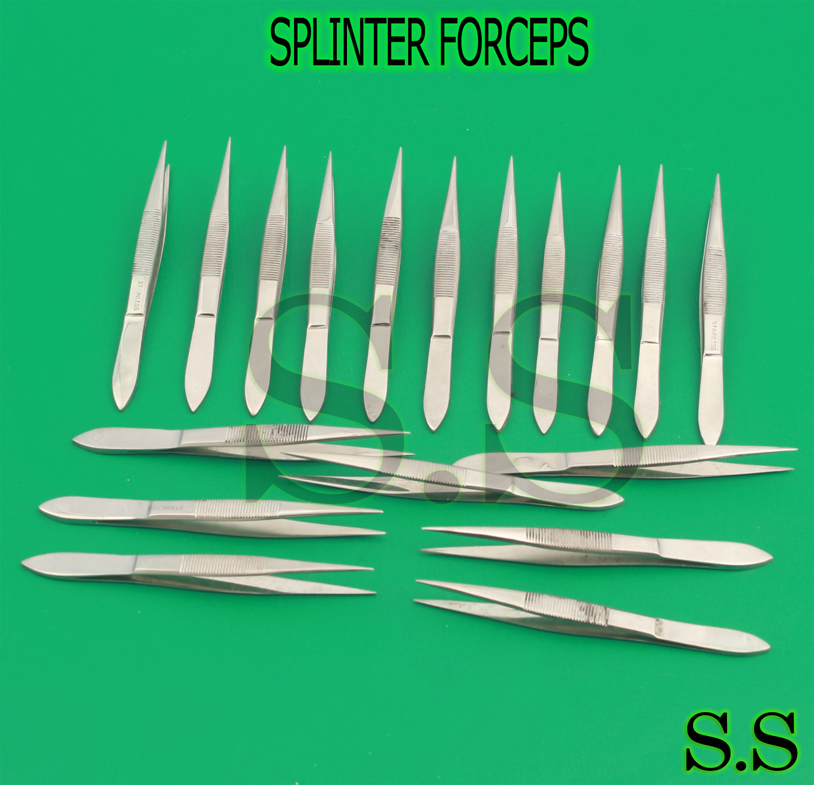 50 EACH SPLINTER FORCEPS 4.5'' SERRATED SURGICAL INSTRUMENTS