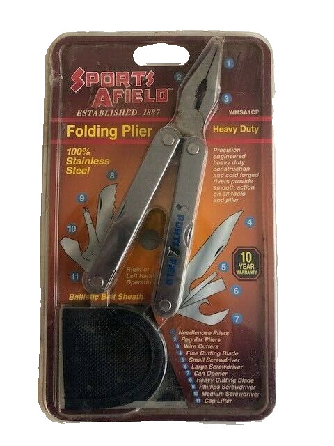 Sports AField Heavy Duty Multi Tool with nylon pouch - NEW, FREE Shipping