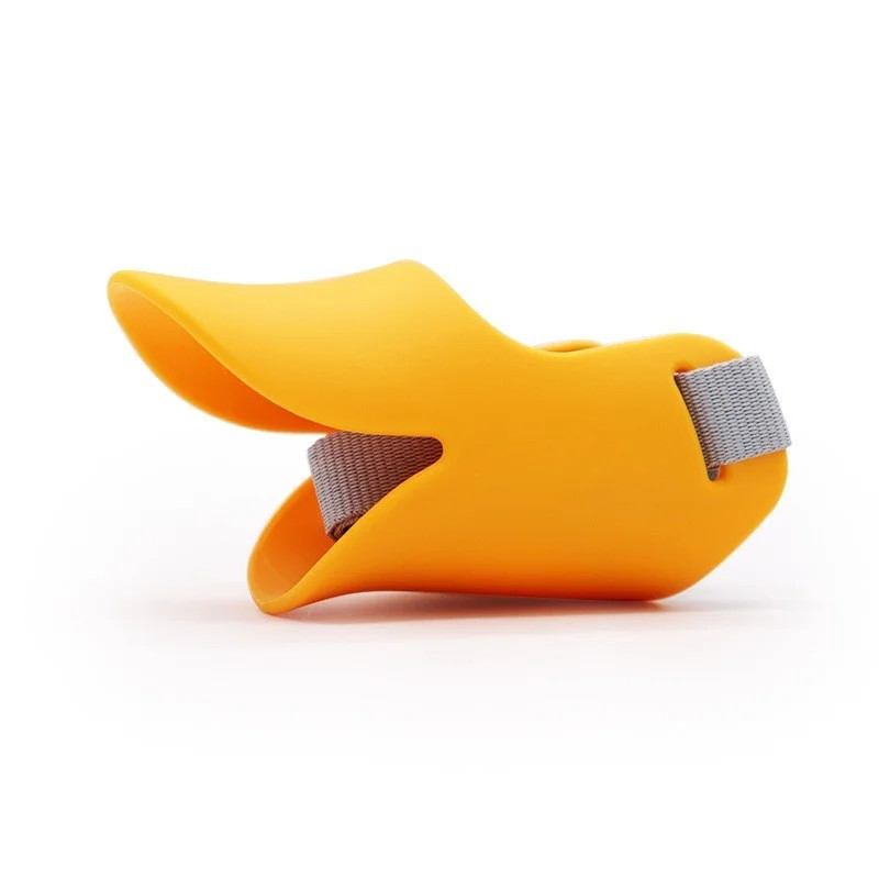 Adjustable Dog Silicone Duck Muzzle Anti Bite Stop Barking Pet Accessory Safe Sm