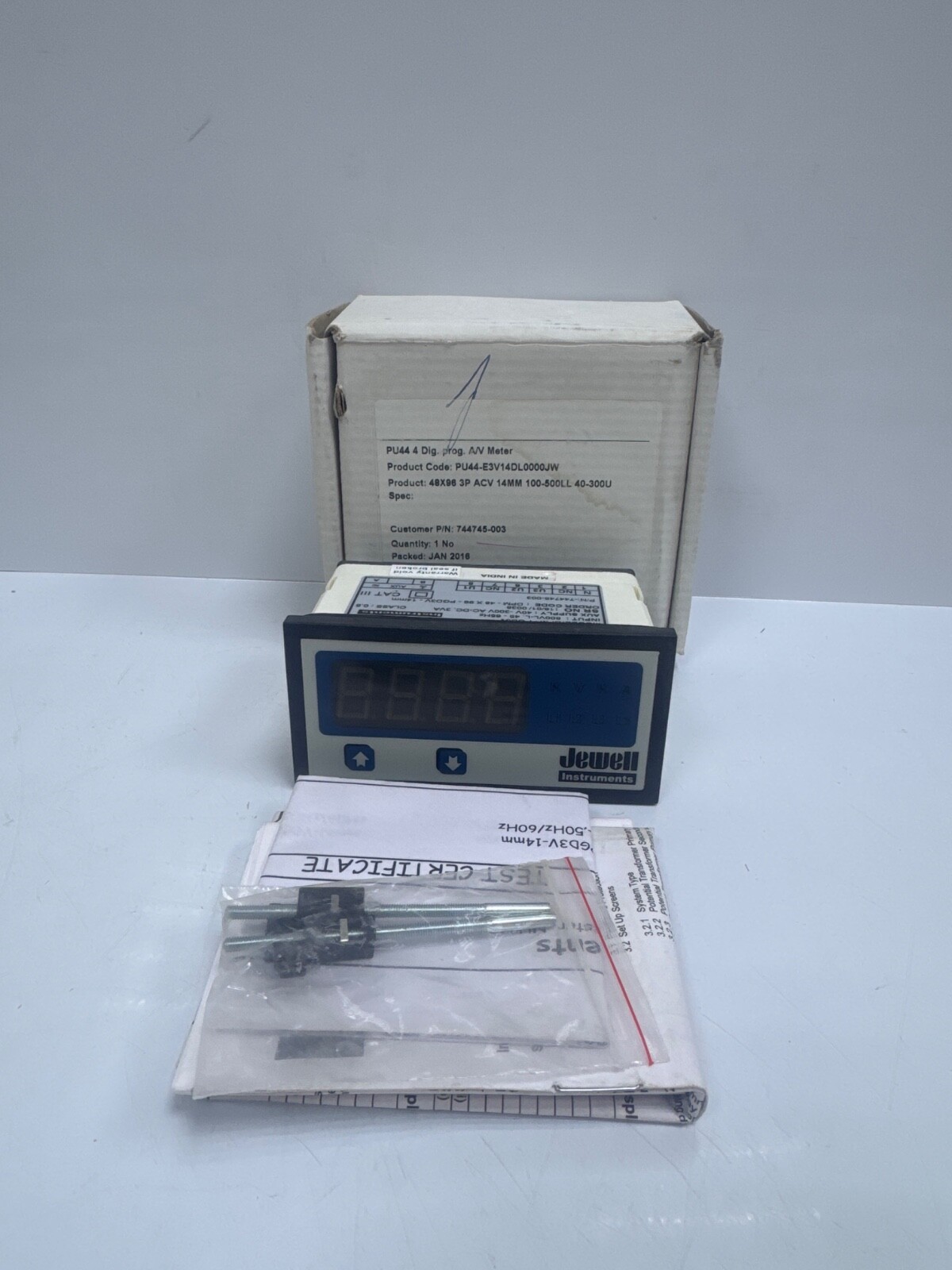 Jewell Instruments DPM-PGD3V 744745-003 AC Voltmeter